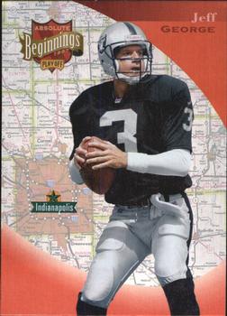 1997 Playoff Absolute Beginnings #169 Jeff George Front