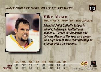1997 Playoff Absolute Beginnings #173 Mike Alstott Back