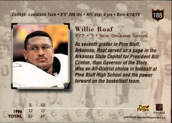 1997 Playoff Absolute Beginnings #188 Willie Roaf Back