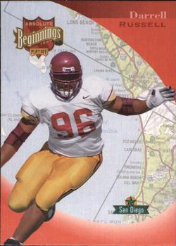 1997 Playoff Absolute Beginnings #198 Darrell Russell Front