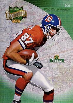 1997 Playoff Absolute Beginnings #92 Ed McCaffrey Front