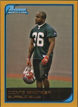 2006 Bowman - Gold #151 Donte Whitner Front