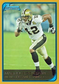 2006 Bowman - Gold #232 Marques Colston Front