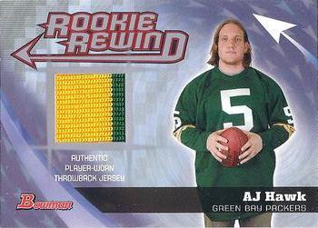 2006 Bowman - Rookie Rewind Jerseys #BRR-AH A.J. Hawk Front