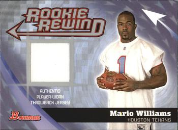 2006 Bowman - Rookie Rewind Jerseys #BRR-MW Mario Williams Front