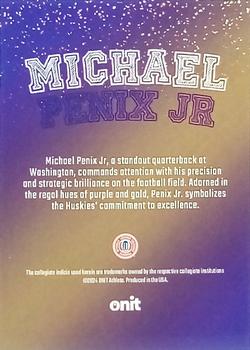 2023 ONIT Athlete Washington Huskies #NNO Michael Penix Jr. Back