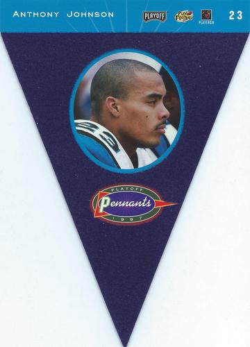 1997 Playoff Absolute Beginnings - Pennants #23 Anthony Johnson Back
