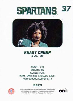 2023 ONIT Athlete Michigan State Spartans #NNO Khary Crump Back