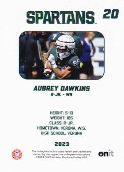 2023 ONIT Athlete Michigan State Spartans #NNO Aubrey Dawkins Back