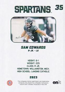 2023 ONIT Athlete Michigan State Spartans #NNO Sam Edwards Back