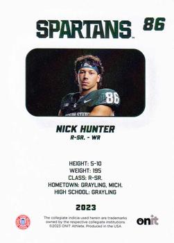 2023 ONIT Athlete Michigan State Spartans #NNO Nick Hunter Back