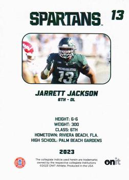 2023 ONIT Athlete Michigan State Spartans #NNO Jarrett Jackson Back