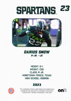 2023 ONIT Athlete Michigan State Spartans #NNO Darius Snow Back