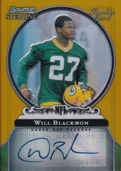 2006 Bowman Sterling - Gold Rookie Autographs #BS-WB Will Blackmon Front