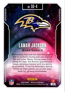 2023 Panini Absolute - Star Gazing #SG-4 Lamar Jackson Back