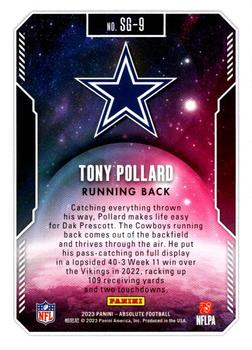 2023 Panini Absolute - Star Gazing #SG-9 Tony Pollard Back
