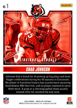 2023 Panini Absolute - Rock Out #1 Chad Johnson Back