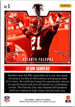 2023 Panini Absolute - Rock Out #5 Deion Sanders Back