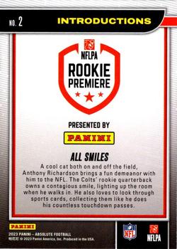 2023 Panini Absolute - Introductions #2 All Smiles Back