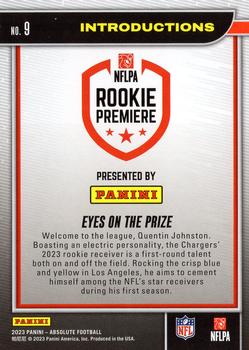2023 Panini Absolute - Introductions #9 Eyes on the Prize Back