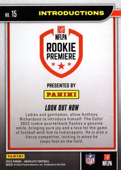 2023 Panini Absolute - Introductions #15 Look Out Now Back