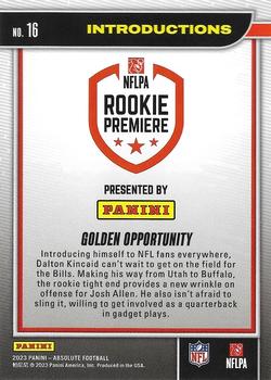 2023 Panini Absolute - Introductions #16 Golden Opportunity Back