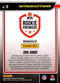 2023 Panini Absolute - Introductions #18 Cool Hands Back