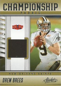 2023 Panini Absolute - Championship Fabric #CF-3 Drew Brees Front