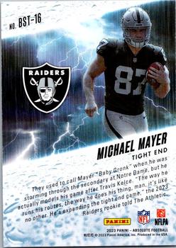 2023 Panini Absolute - By Storm #BST-16 Michael Mayer Back