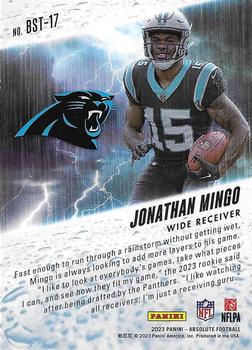 2023 Panini Absolute - By Storm #BST-17 Jonathan Mingo Back