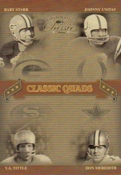 2006 Donruss Classics - Classic Quads Gold #CQ-1 Bart Starr / Johnny Unitas / Y.A. Tittle / Don Meredith  Front