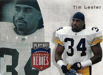 1997 Playoff Absolute Beginnings - Unsung Heroes #24 Tim Lester Front