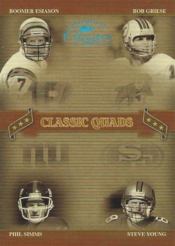 2006 Donruss Classics - Classic Quads Platinum #CQ-6 Boomer Esiason / Bob Griese / Phil Simms / Steve Young  Front