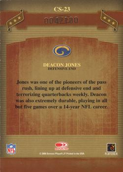 2006 Donruss Classics - Classic Singles Gold #CS-23 Deacon Jones Back