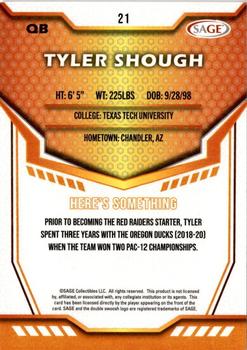 2024 SAGE HIT - Silver #21 Tyler Shough Back