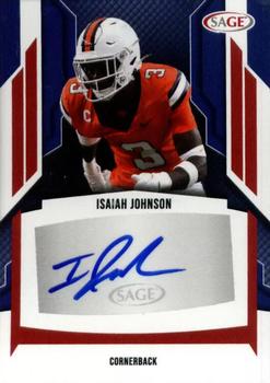 2024 SAGE HIT - Autographs Red #A-IJ Isaiah Johnson Front