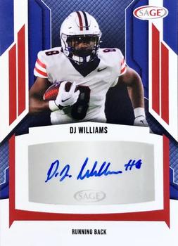 2024 SAGE HIT - Autographs Red #A-DJW DJ Williams Front