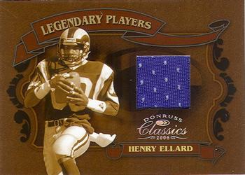 2006 Donruss Classics - Legendary Players Jerseys #LP-12 Henry Ellard Front