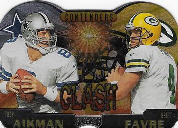 1997 Playoff Contenders - Clash #1 Brett Favre / Troy Aikman Front