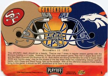 1997 Playoff Contenders - Clash #4 Steve Young / John Elway Back