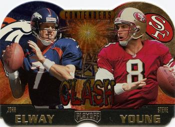 1997 Playoff Contenders - Clash #4 Steve Young / John Elway Front
