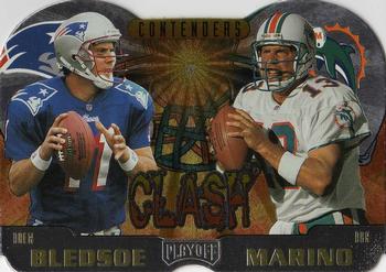 1997 Playoff Contenders - Clash #6 Dan Marino / Drew Bledsoe Front