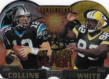 1997 Playoff Contenders - Clash #10 Kerry Collins / Reggie White Front