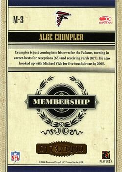 2006 Donruss Classics - Membership Bronze #M-3 Alge Crumpler Back