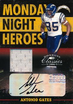 2006 Donruss Classics - Monday Night Heroes Jerseys Autographs #MNH-1 Antonio Gates  Front