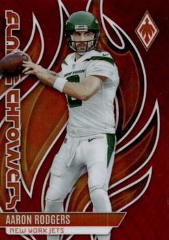 2023 Panini Phoenix - Flame Throwers Red #FLA-28 Aaron Rodgers Front