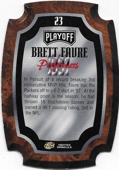 1997 Playoff Contenders - Performer Plaques #23 Brett Favre Back