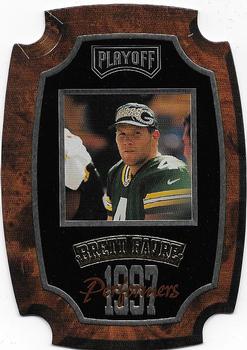 1997 Playoff Contenders - Performer Plaques #23 Brett Favre Front