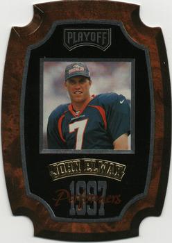 1997 Playoff Contenders - Performer Plaques #27 John Elway Front