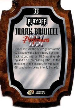 1997 Playoff Contenders - Performer Plaques #33 Mark Brunell Back